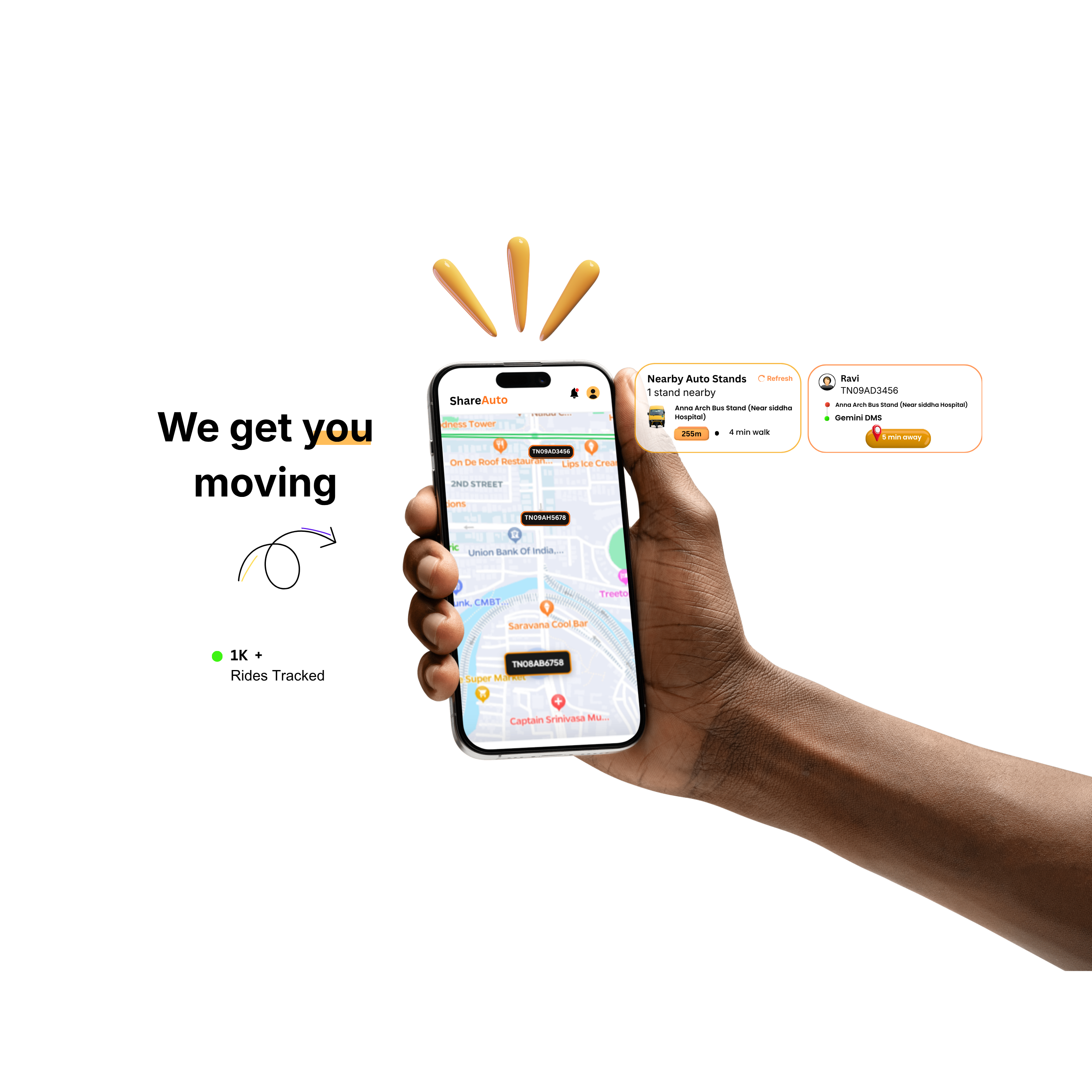 ShareAuto App Mockup
